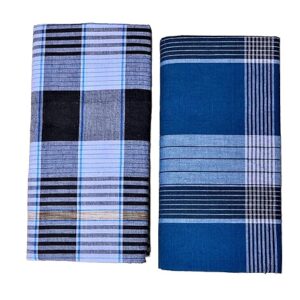 premium checked lungi (pack of 2)