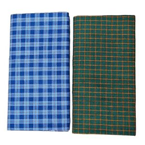 premium checked lungi (pack of 2)